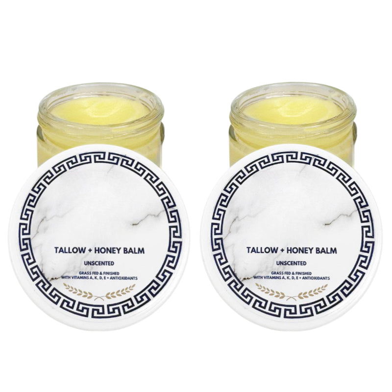 Grass-Fed Tallow and Honey Balm with Essential Oils for Dry and Sensitive Skin